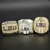 Rings Band 2003 2007 2019 Louisiana University League Ncaa Lsu Championship Ring 3 pièces ensemble Q03n