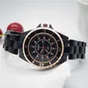 J12 luxe horloges heren dames paar horloge luxe keramiek sport quartz horloge zwart wit keramiek klassiek vintage dame meisje 33 mm 38 mm c777