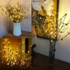 1 branche lumineuse à 20 LED – Éclairage de décoration intérieure pour mariages, anniversaires et Noël – Guirlande lumineuse avec branche chaude