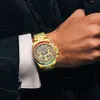 Daniel Gorman Top Brand Men Watch Sports Quartz Watches Full Steel Waterproof Chronograph Wristwatch