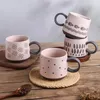 Tasses 450ML grande tasse à café en céramique tasses à thé drôles pour le bureau et la maison en porcelaine avec grande poignée