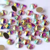 SW Diamante effet couleur 8big 8small facettes NO Fix s verre Flatback Nail Art pour la décoration des vêtements 240106