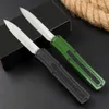 F-20 8.3 '' US Italian Style Stiletto Mafia Auto Knife Double Action Outdoor Rescue Vandring Självförsvar Taktiska Camp Hunt EDC Tools Tools