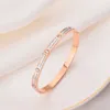 Designer Cartres Bangle Kaga Man Tian Xing Two Rows Diamond Bracelet For Men and Women's Fashion New Style 18K Gold Rose Gold K7ZO