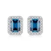 5colors 통과 테스트 알레르기 무료 925 실버 VVS 1ct Moissanite Earrings Studs 남성용 여성 좋은 선물