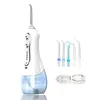 H2ofloss Water Flosser Oral Irrigator HF6 Portable Electric Dental Cordless 5 Nozzle Tips for Teeth Cleaning Health Supply 240106