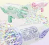Gun Toys Pistola de burbujas automática con juguete ligero, 6980 agujeros, máquina de burbujas de bazuca de agua y jabón eléctrico de verano, juego de pistola de burbujas, regalo para 1463591