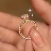 Кольца кластера HUIYI Pass Diamond Test D Цвет 1 Обручальное кольцо с муассанитом Высокое качество Модные украшения из стерлингового серебра 925 пробы для женщин