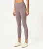 AL Yoga Sweatpants 7/8 Wysokie PAIST AIRB Leggingi High-Rise Hip-Lift Elastyczne ciasne T-Line Nude Spods Pants Women Fiess Oddychany trening MUSE PILATIR