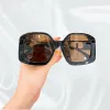 Sunglasses Designer Women Nouveau F40048U rétro fête acétate femmes lunettes de soleil pour femmes hommes marque concepteur futuriste carré bizarre pour UV lunettes de soleil étui à lunettes