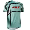 2024 Modisches T-Shirt Mountainbike-Anzug Foxx Herren-T-Shirts Herren-Fledermaus-Shirts Kurzarm Downhill Schnelltrocknend Atmungsaktiv Motocross Racing Mountain Enduro Mtb 22i4