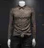 Luxe Ontwerpers Overhemd Herenkleding Mode Maatschappij Zwarte Mannen Business Casual Heren Lange Mouw M-5XL