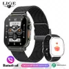 Lige Men Smart Watch For Android iOS AMOLED SCREEN IP68 VATTOSKT PRAVER