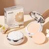 Professional air cushion bb/cc cream wet powder cosmetics foundation make up cover base bb face powder with puff cosmetics