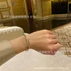 Дизайнерский браслет Bracelet High версия Kajia Pure Silver Rose Gold Nail для мужчин и женщин Wide Edition Fine Half Diamond Non Pare 4jmh