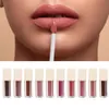 Langdurige OEM aangepaste 32 kleuren lipgloss private label matte lipgloss lipglazuur 10 kleuren vloeibare lippenstift