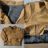 Manteau marron uni élégant pour hommes, haut de gamme, ample, en peluche, haut d'hiver, fermeture éclair, veste courte, Vintage, Streetwear, 240118