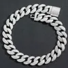 New Trendy 22mm 16-24inch Gold Plated 5Rows Bling CZ Cuban Chain Necklace 7/8/9inch Bracelet For Men Women Hip Hop Jewelry