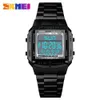 Skmei Montre 1381 Men Digital Aço inoxidável Origink Week Data Alarme Luminous Countdown 2023 Melhor relógio esportivo para homens