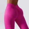 High Waist Yoga Leggings Womens Fitness Lifting Hip Push Up Sports Peach Exercise 240106