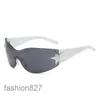 2023 Star One Piece Luxury Punk Rimless Solglasögon Kvinnor Brand Designer Y2K Sun Glasses Men Goggle Shades UV400 Fashion Eyewear SG559 4PY1W