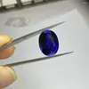 Löst diamanter Meisidian 15x20mm oval form 5a kvalitet handskur 23 karat korund kunglig blå safirsten