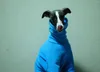 Hundkläder Whippet Polar Fleece Turtleneck Four Legged Jacket Blue Italian Greyhound Winter Clothes