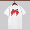 Nytt korsbrev tryckt kortärmad t-shirt män kvinnor bomull amerikansk gata varumärke skjorta harajuku retro casual lös lyx tee t-shirt toppar