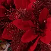 Decoratieve bloemen 2x kerstkrans met verlichting Hangende ornamenten Voordeur Wanddecoraties Vrolijke boom Kunstmatige slinger