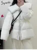 Syiwidii ​​90 Duck Down Jacket Women 세일러 칼라 코트 벨트 방풍 바람 방풍 따뜻한 캐주얼 싱글 가슴 의류 패션 240106