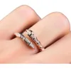 6WHM Designer Luxury Jewelry Bvlger B-Home Band Rings Mosang Shibaos Rose Fashion Full Diamond Open Snake Ring 925 Pure Silver Plated 18k Gold Non Fading Female