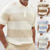 Herenpolo's 2024 Zomer Poloshirt Korte mouwen T-shirts Spier Mode Tops Grote Maat Ropa Para Hombre