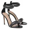 2024 Gianvito Rossi Rossi Rossi Dekorat sandały 10,5 cm sukienki bankietowe dla kobiet luksusowe sandały sandały podnośnikowe