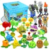 Papel plantas vs zumbis 2 pvz brinquedos conjunto completo presente para meninos caixa-embalado bonecas infantis figura de ação modelo presente mapa 240106