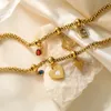 Charm Bracelets Sweet Woman Heart-shaped Butterfly Pendant Bracelet