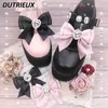 Fatto a mano giapponese dolce carino perla cuore amore grande fiocco forcina Lolita clip per scarpe scarpe fibbia accessori Hiar ragazze 240106