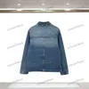 xinxinbuy 2024 Männer Designer Jacke Prägung Relief Buchstaben Langarm Denim Sets Frauen Schwarz Weiß Blau Grau Khaki Gelb S-3XL