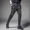 Pantalons pour hommes 2024 Printemps Hommes Hip Hop Harem Joggers Pantalons masculins Hommes Solide Multi-poches Cargo Skinny Fit Pantalons de survêtement