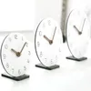 Table Clocks Durable Construction Round Clock Unique Style Accurate Timekeeping Easy To Read