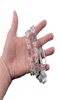 Punk transparente acrílico corrente bloqueio colar para homens mulheres resina clara pico colar pingente moda jóias chains4933680