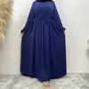 Этническая одежда Рамадан Абая Хиджаб Молния Исламское платье Турция Кафтан Мусульманские Абаи для женщин Дубай Скромный кафтан Халат Femme Musulmane