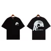 Designer novo AMI bloco tridimensional logotipo alfabeto impressão High street casual verão solto masculino e feminino manga curta T-shirt tendências-XL