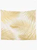 Tapestries Metallic Gold Palm Trees Tapestry Room Decoration