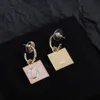 18K vergulde oorbellen ontwerpers merk oorbellen ontwerper brief vrouwen oorbel voor bruiloft sieraden accessoires