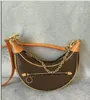 M81098 Luxury designer Loop bag Croissant bags shoulder hobo designer Purse Cosmetic half-moon baguette underarm Handbag crossbody Metal Chain Collection ji