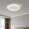 Ceiling Lights Modern Round Led Lamps For Room Kitchen Golden Crystal Luxury Chandeliers Remote Control Study Bedroom