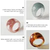 Colares pingentes anel de resina elegante dedo fino junta decoração personalidade jóias exclusivas anéis da moda