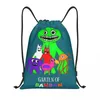 Bolsas de compras personalizadas Green Rainbows Friend Video Video Drawstring Backpack Men Men Men Men Gym Sacks Sackpack Sacks para Yoga