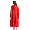 Regnrockar Fashionabla Rain Capelet Raincoat för kvinnor Vandring 190T Nylon Tyg Wear Poncho
