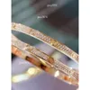 Designer Bracelet Rose Gold Thin Diamond For Women Top V-Gold Sier Open Style Wedding Jewelry With Box